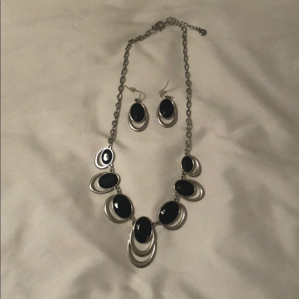 Necklace and earrings
